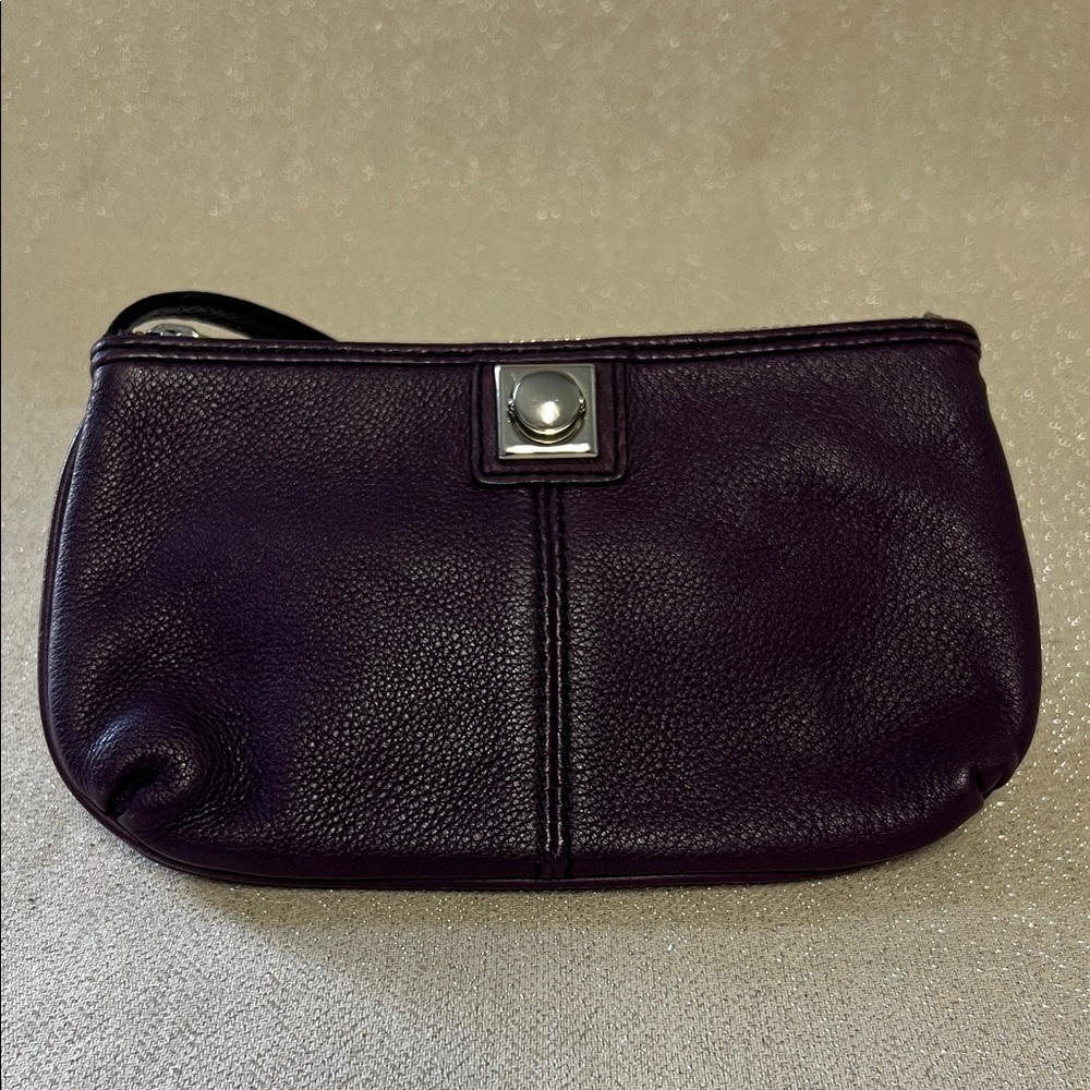 ♠️ Banana Republic Leather Wristlet, Purple